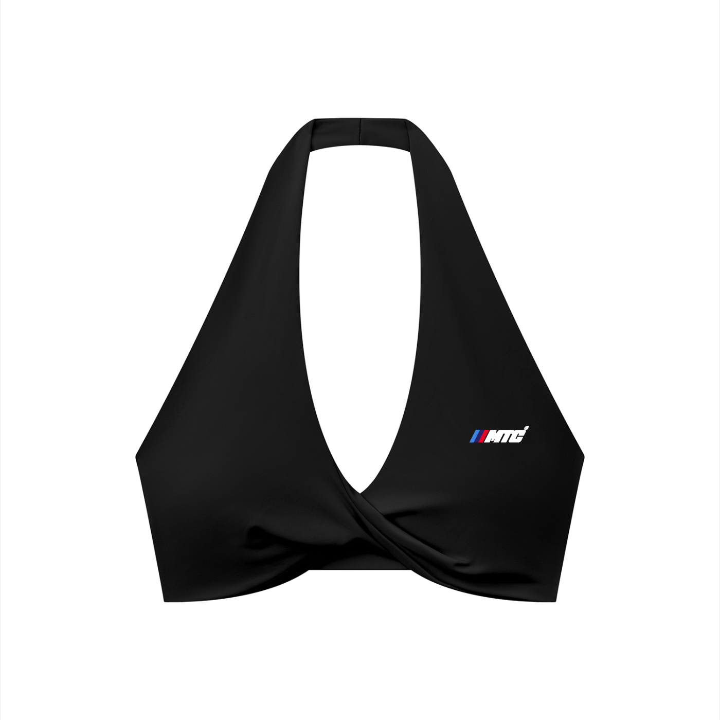 Women's MTC Pleated Halter Sports Bra