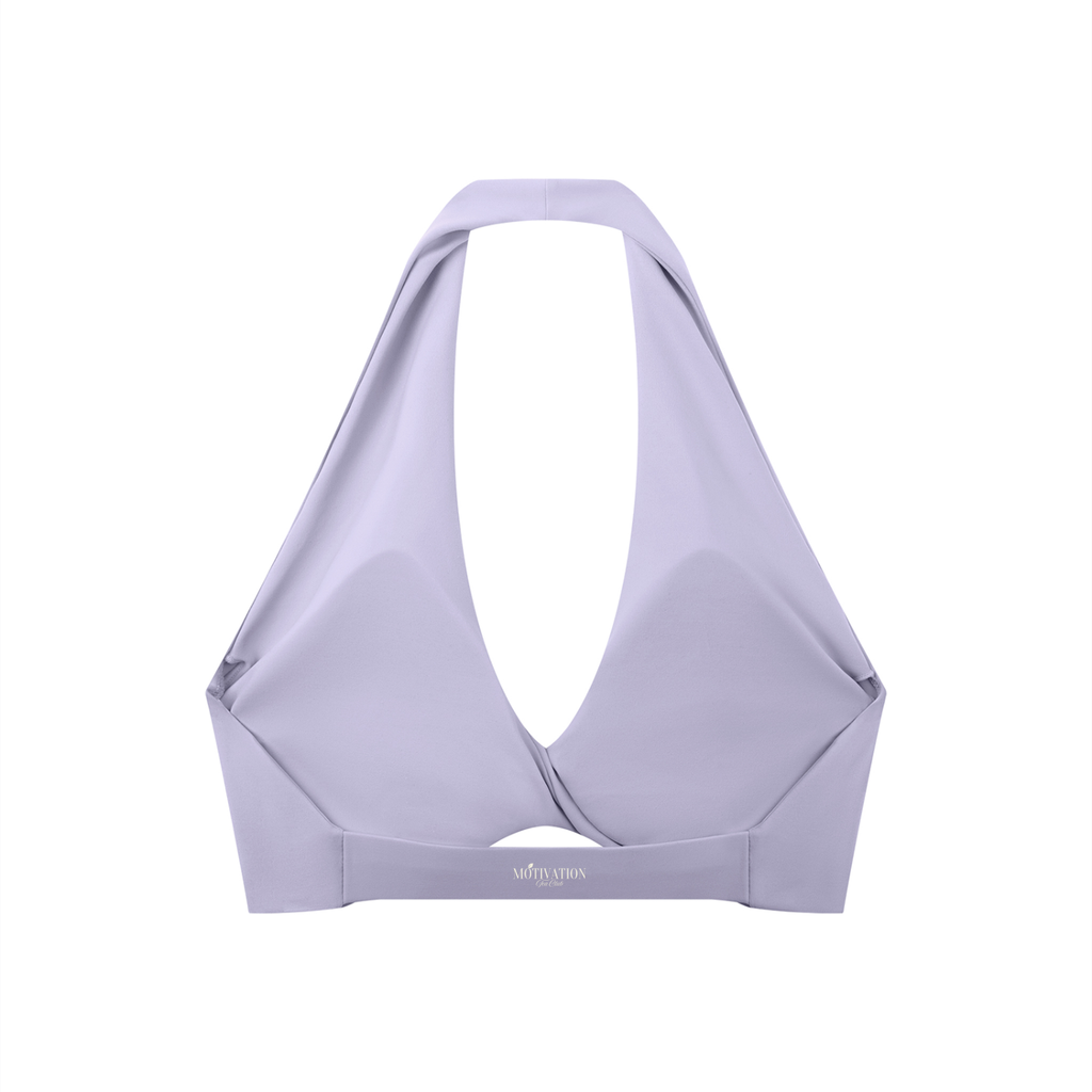Women's MTC Pleated Halter Sports Bra