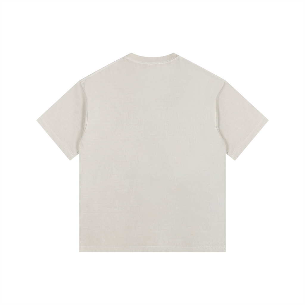 Vintage Motivation Tea Club 1992 Washed Oversized Cotton Tea-Shirt
